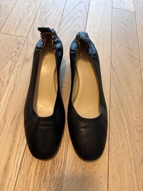 Everlane Italian Leather Day Heel Black Size 10.5